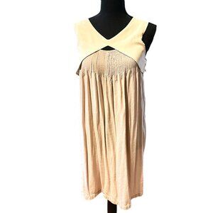 Silk Miu Miu slip dress with bib collar